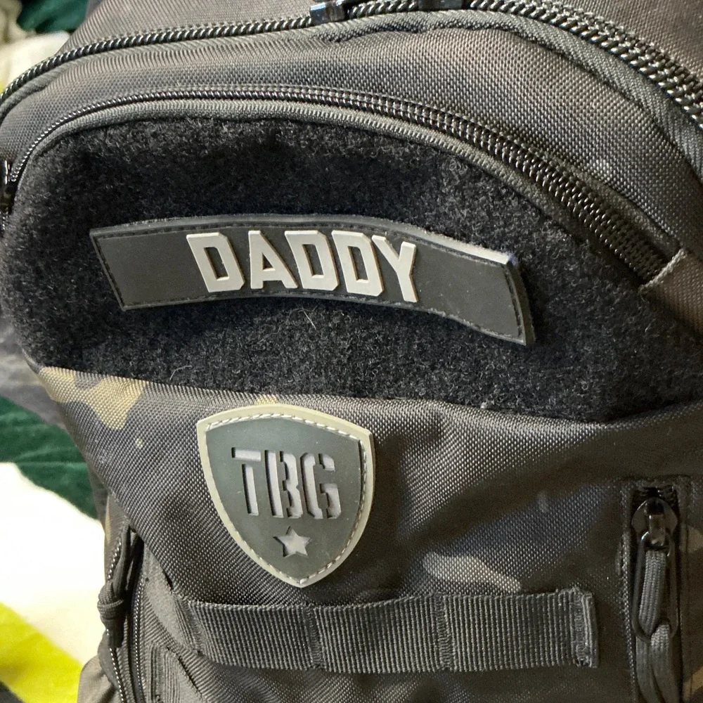 Daddy Tactical Black Camo Backpack - Durable Men's Bag NWT - Picture 4 of 16